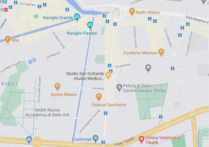mappa mappa dentista milano